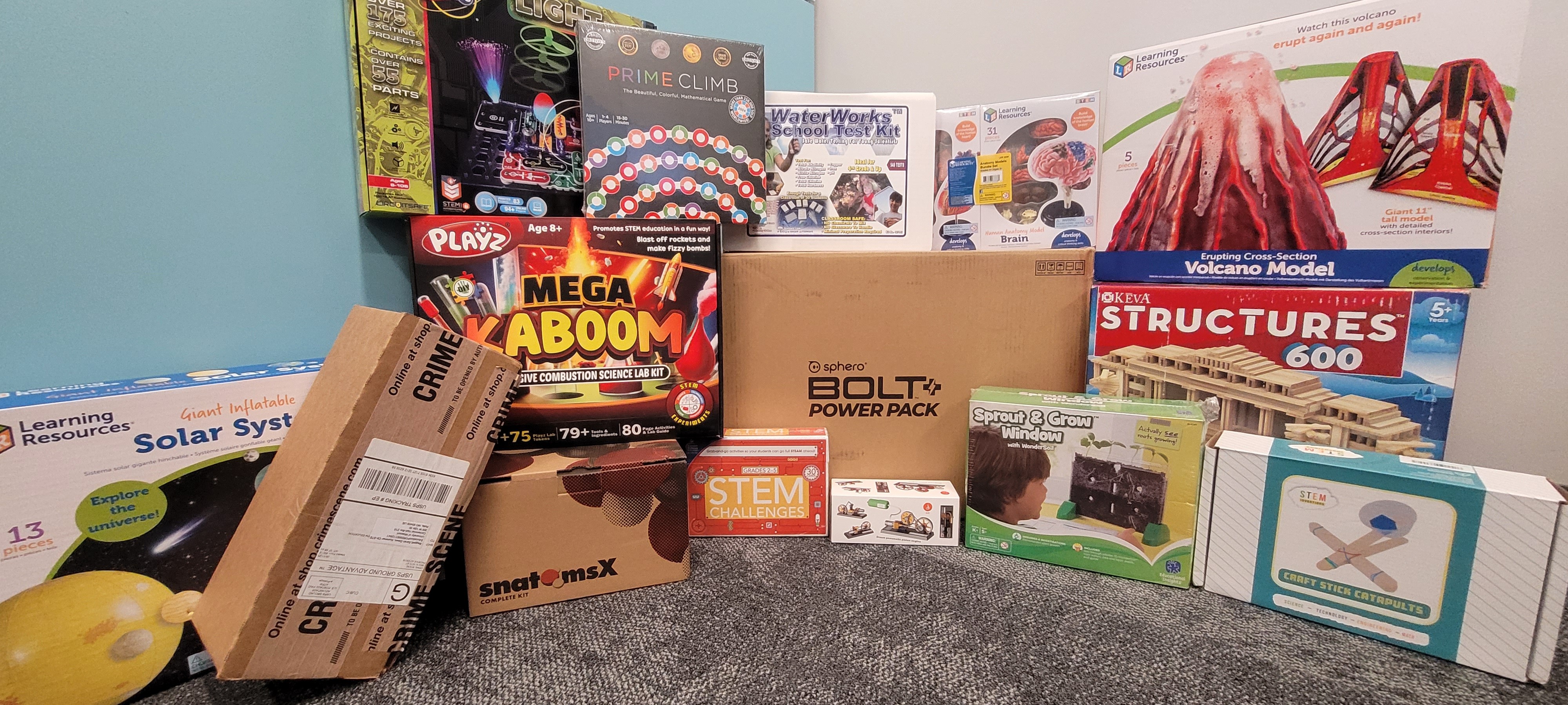 Set of prizes that will be given to educators through a drawing from attending the conference.